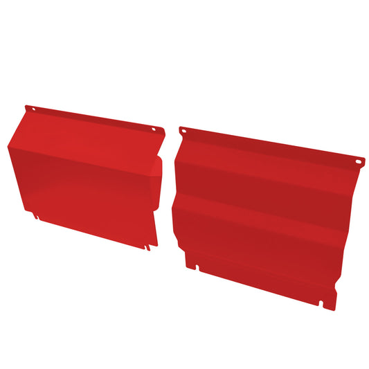 Red Sump Guard Bash Plate for Mitsubishi Triton MQ 2015-On | 3mm Steel Front & Underbody Protection | Impact Resistant, Powder Coated