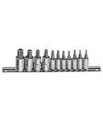 Load image into Gallery viewer, 1/4" &amp; 3/8" Dr. Pentacle Bit Socket Set 11pc (T8~T55 )