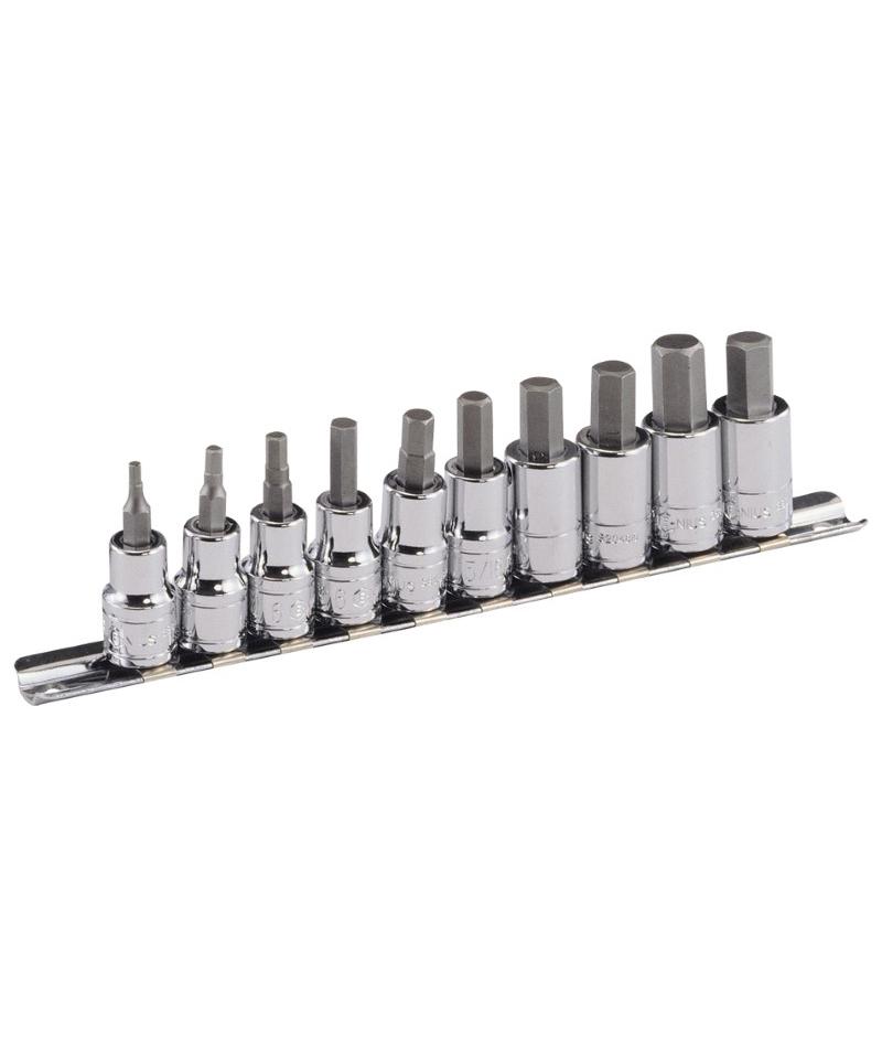 10 Piece 3/8" Drive Metric Inhex Bit Socket Set