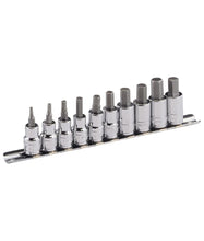 Load image into Gallery viewer, 10 Piece 3/8" Drive Metric Inhex Bit Socket Set