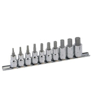 Load image into Gallery viewer, 10 Piece 3/8" Drive Inhex Bit Socket Rail Set