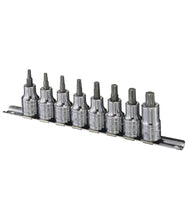 Load image into Gallery viewer, 8 Piece 1/2" Drive Star Bit Socket Rail Set
