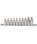 Load image into Gallery viewer, 1/2" Dr Tamperproof Star Bit Socket Set 10pc