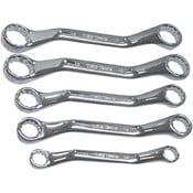 Load image into Gallery viewer, Double Ring Wrench Set 5pc Short Metric