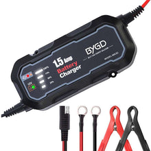 Load image into Gallery viewer, 12V Smart Car Battery Charger with Automatic Trickle Function