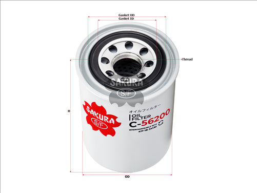 Oil Filter Fits Hf8144 Lf14000Nn C-56200