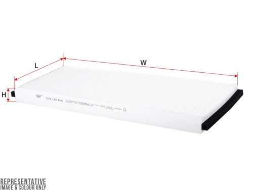 Cabin Filter Fits Rca122P Wacf5324 Ca-3104
