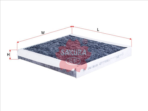 Cabin Filter Fits Wacf0055 6A671-75090 Cac-30100