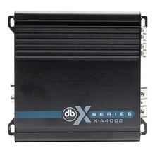 Load image into Gallery viewer, DB DRIVE X-A4002 DB DRIVE AMP X-SERIES 2CH CLASS D RMS 75W X 2 4OHM / 150W X 4 2 OHM