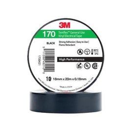 DNA AE019500857 3M TEMFLEX 170 PVC ELECTRICAL TAPE 18MM - 20MTR (10 PACK)
