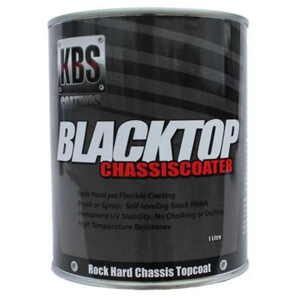KBS 8402 Blacktop Permanent UV Top Coat Satin Black 1 Litre