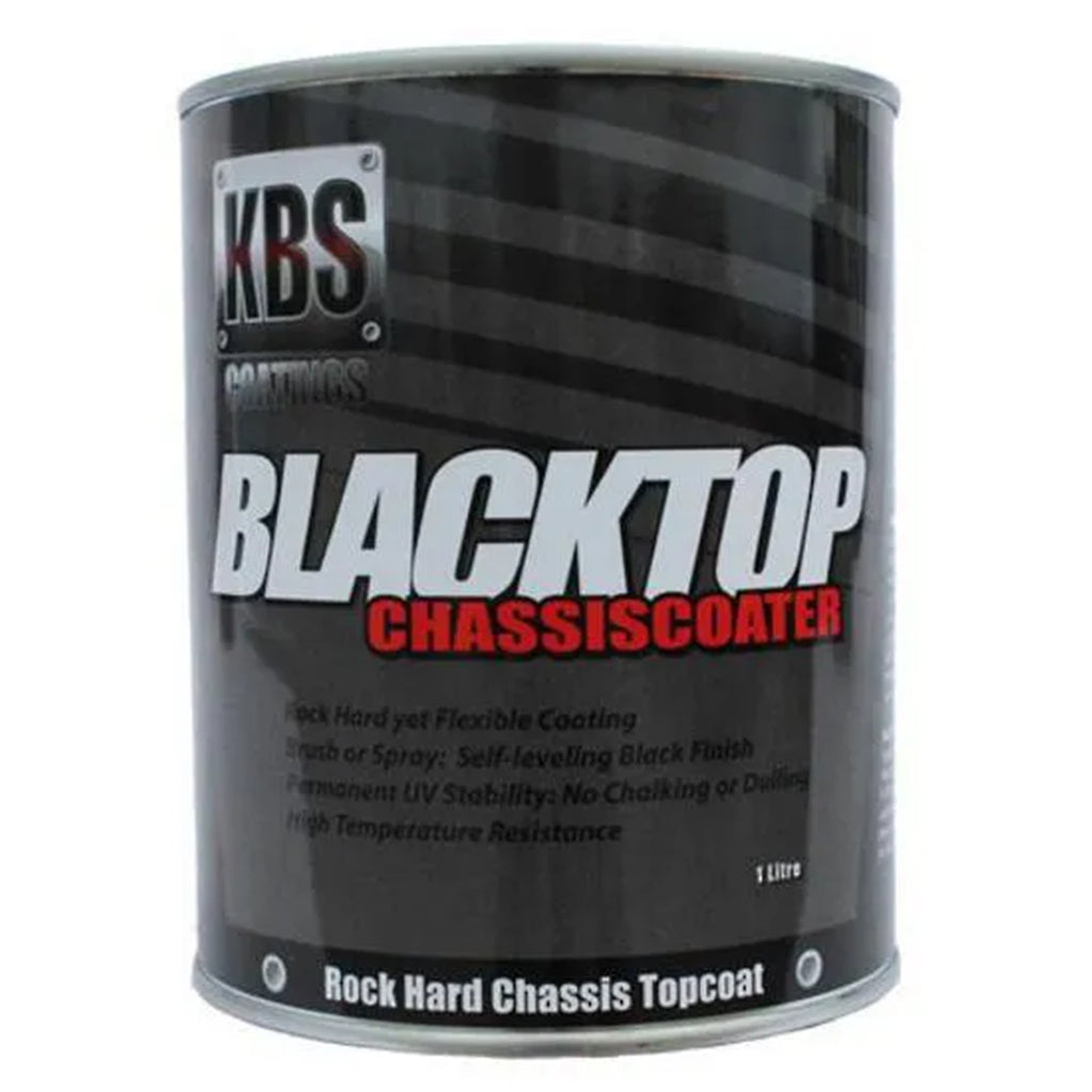 KBS 8502 KBS BLACKTOP PERMANENT UV TOP COAT SATIN BLACK 4 LITRE