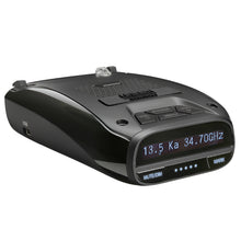 Load image into Gallery viewer, Black radar detector with digital display on a white background