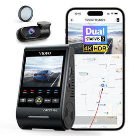 VIOFO A229 Pro 4K Front + 2K Rear Dashcam