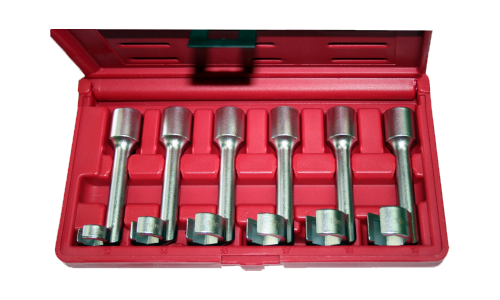 1/2" Drive Metric Flare Nut Crowsfoot Wrench Set 6 Piece