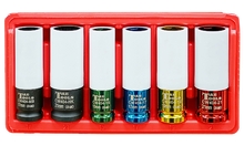Load image into Gallery viewer, 1/2" Drive Deep Thin Wall Socket Set, 6 Piece