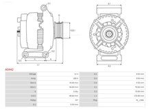 Load image into Gallery viewer, Alternator A0442 Replacement for BOSCH – 180A 12V for Mercedes-Benz C63, E63, CLK63 AMG, and More