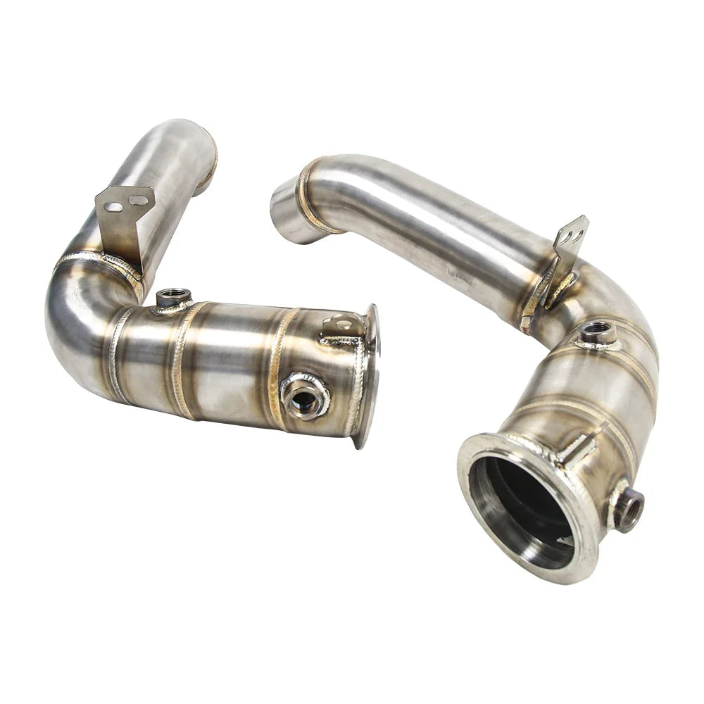Custom logo Full Race Downpipe for 2011+ for BMW M5 F10 M6 F06 F12 F13 S63 4.4TT New Condition 3'' Pipes Engine Parts