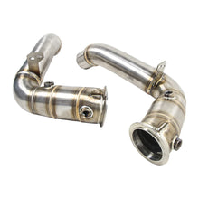 Load image into Gallery viewer, Custom logo Full Race Downpipe for 2011+ for BMW M5 F10 M6 F06 F12 F13 S63 4.4TT New Condition 3'' Pipes Engine Parts