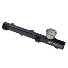 Load image into Gallery viewer, Customizable logo Engine Parts Aluminum Fuel Rail Kit With Gauge for Honda Prelude 92-01 H22 H23 Accord 90-93 F22