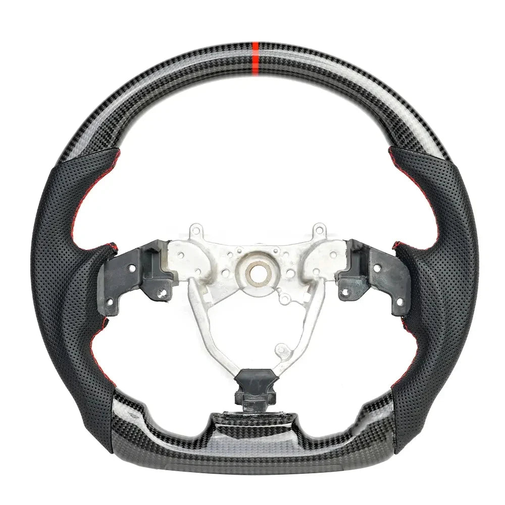 Customized Real Carbon Fiber Flat Sport Universal Steering Wheel Car Accessory for LEXUS IS
