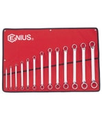 Double Ring Wrench Set 13pc Metric 75° Offset