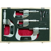 Digital Outside Micrometer Set 4pc 0-100mm