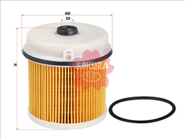 Fuel Filter Fits R2691P Wcf121 0986Af6192 Ef-1509