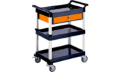 Load image into Gallery viewer, Triple Tray Tool Cart w/ Drawer