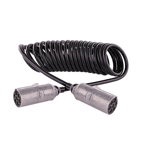 EJ Heavy-Duty 7 Pin Trailer Cable, 4.6m, Metal Plug – 601068