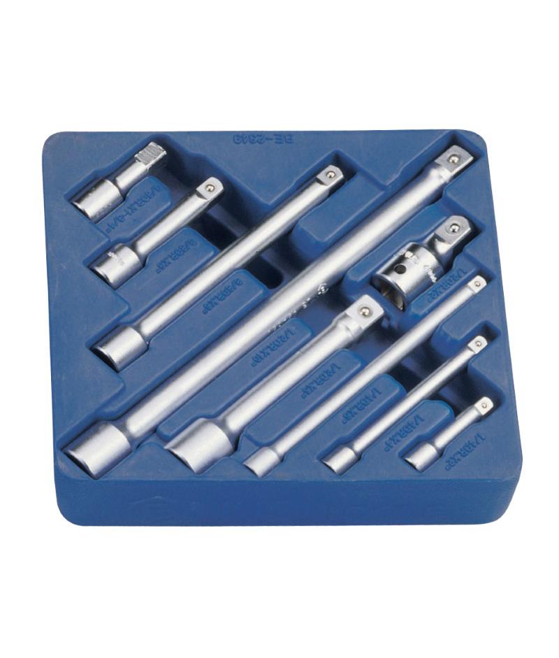 9 Piece Extension Bar Set 1/4", 3/8" & 1/2" Drive