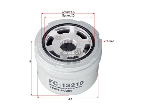 Fuel Filter Fits 23304-Ev280 Fc-13210