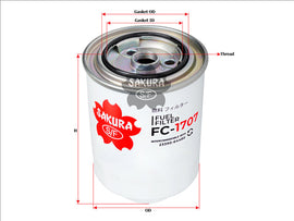 Fuel Filter Fits P505952 Short Version Of Fc-1105 Fc-1707