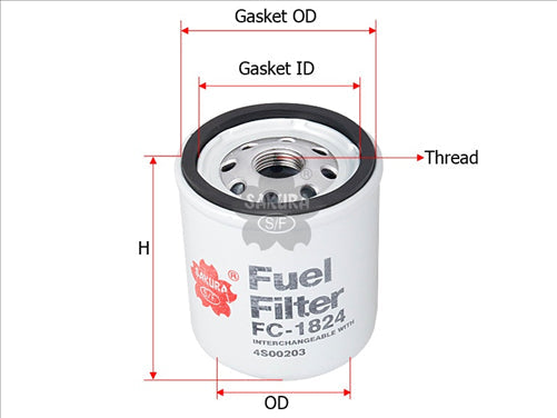 Fuel Filter 4097929 4S00203 Fc-1824
