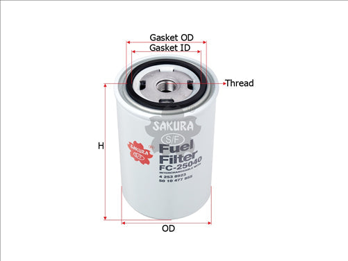 Fuel Filter Fits P550004 Renault Kerax 420.32 11.0L Fc-25040