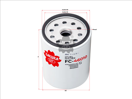 Fuel Filter Fits 33404 Bf1224 Fc-46010