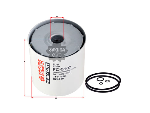 Fuel Filter Fits R2244P Wr244P Pcr9366 Fc-5107