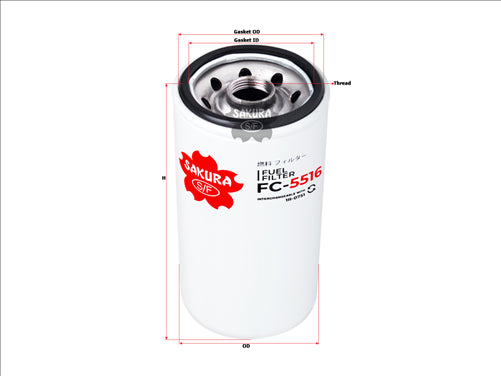 Fuel Filter Fits 1R-0759 P551315 Fc-5516