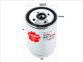 Fuel Filter Fits Wcf117 3192226910 Fc-5708-2 Fc-5715