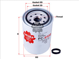 Fuel Filter Fits Ff2008 Fc-5701-1 Fc-5720