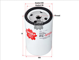Fuel Filter 3825133-6 Fc-5723