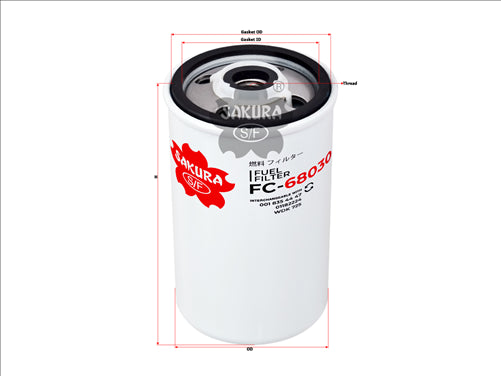 Fuel Filter Fits H70Wdk14 Fc-68030