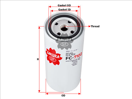 Fuel Filter Fits 420799-9 Fc-7102