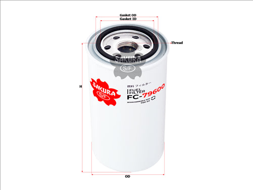 Fuel Filter Ff5011 Bf915 700-92 Fc-79600