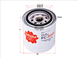 Fuel Filter Fits Z181 Fc-8001