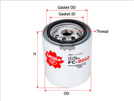 Fuel Filter Fits Z169A Fc-8002