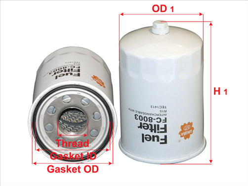 Fuel Filter Fits R15 Wmofo6 0986Af9666 Fc-8003