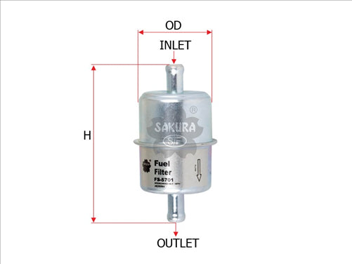 Fuel Filter Fits 76193431 Fs-5701