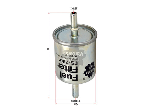 Fuel Filter Fits Bf9807 Al153517 Fs-7601