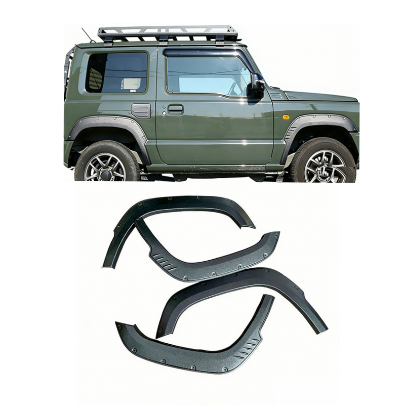 Factory Replacement ABS Slimline Fender Flares for Suzuki Jimny JB64 JB74 2018+ Onwards 4x4 Body Parts Upgrade Kit